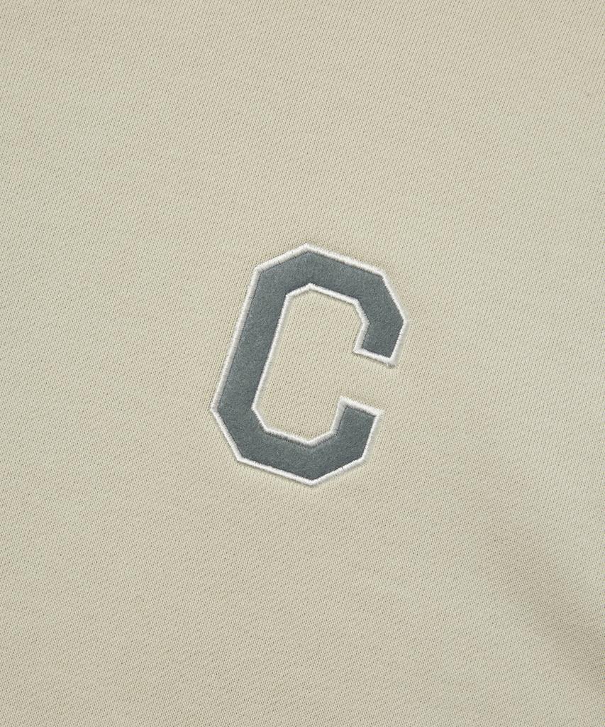 C Logo Hoodie Ecru