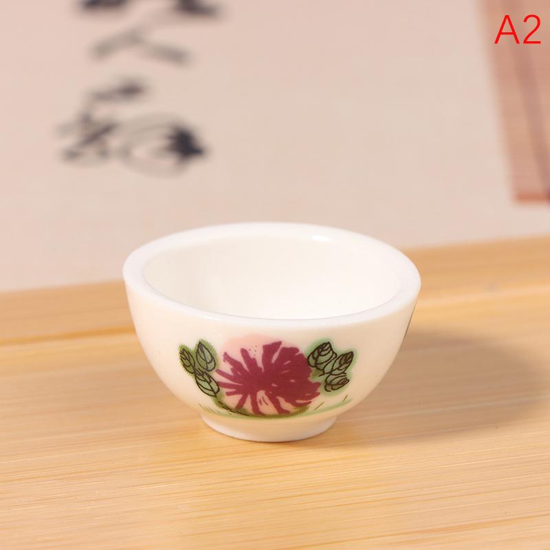 

Миниатюрная кухня ручной росписи керамический петух сине-белая миска имитация креативная еда и игровые украшения as the picture