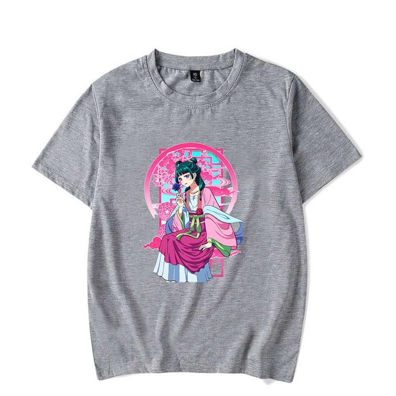 Hot Anime The Apothecary Diaries Maomao Print T-shirt Cool Summer Casual Loose T Shirt Women Men Harajuku Short Sleeve Tops