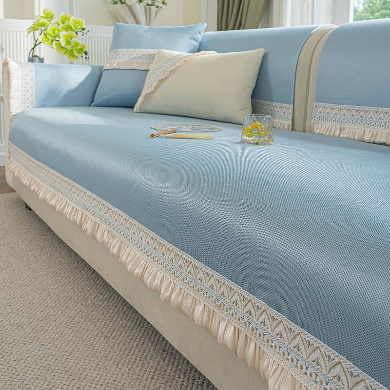 Ice Silk Sofa Cushion Summer Mat Seat Cushion Non-Slip  New Cover Cloth Mat Summer Sofa Cushion