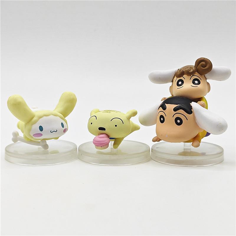 Shinchan Crayon Hangyodon Abs Model Toy Set For Collectors And Display Home
