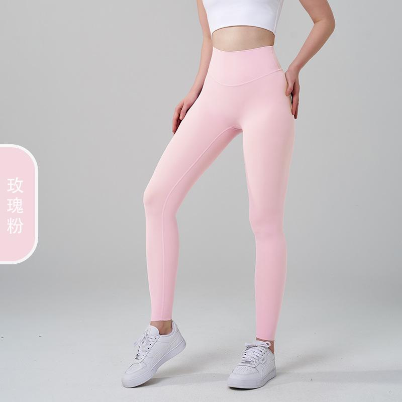 Superelastic No Size Naked High Waist Hip Lift Yoga Pants Women's Sports Hip Pants Fitness Pants Yoga Pants Spring and Autumn