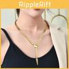 Elegant Snake Chain Necklace For Women Available In Gold And Silver Perfect For Fashionable Occasions