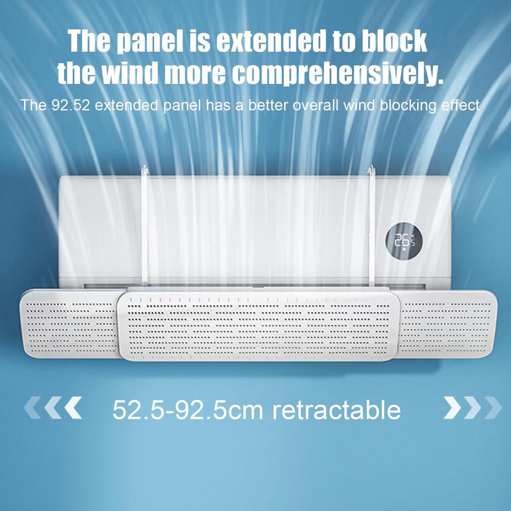 Air Conditioner Deflector Portable Air Conditioner Wind Deflector 180-Degree Rotatable Shield Blocker Replacement For