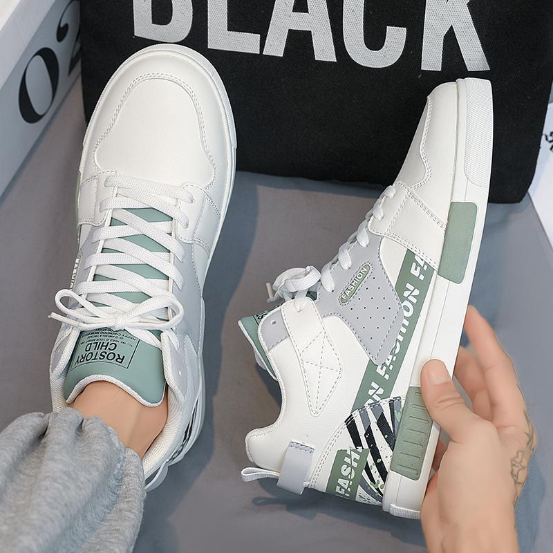 Men Shoes Sneakers High Top Mens Casual Shoes Luxury Breathable Men Walking Shoes Trend Leather Shoes for Men Running Shoes Male Footwear