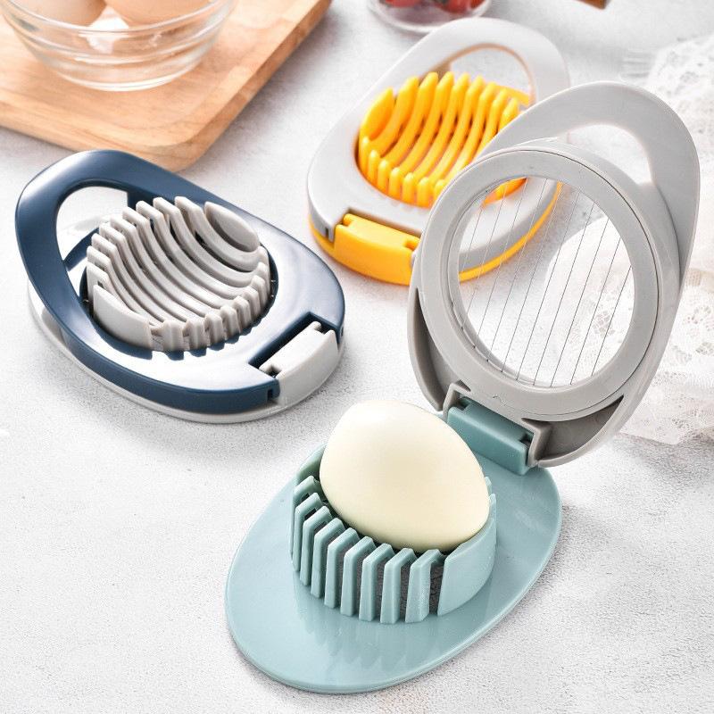 Stainless Steel Egg Slicer 2 In 1 Boiled Egg Cutter Sharp Wire Mushroom Slicer