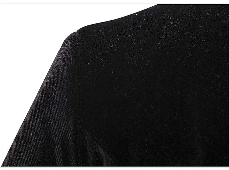 2021 Christmas Men's Steampunk Velvet Coat with Stand Collar