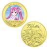 Japanese Classic Animation, Gold-plated Color Commemorative Coin Animation Peripheral Commemorative Collection Gift