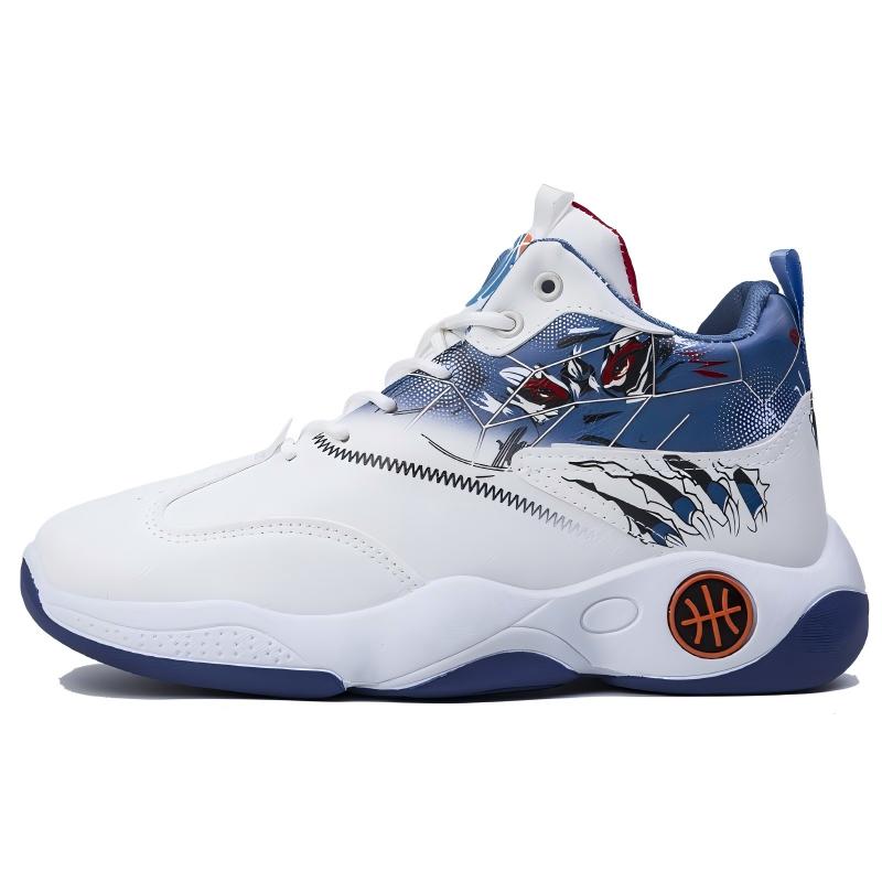 Men's basketball style sneakers, upper, lightweight, sole, suitable for street wear, comfortable ankle support, casual shoes