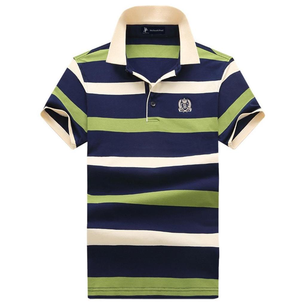 STORN Polo Shirt Men New Mens Short Sleeve Polo Shirt Mens Embroidered Top Clothes Men's Business Casual Polo Shirt