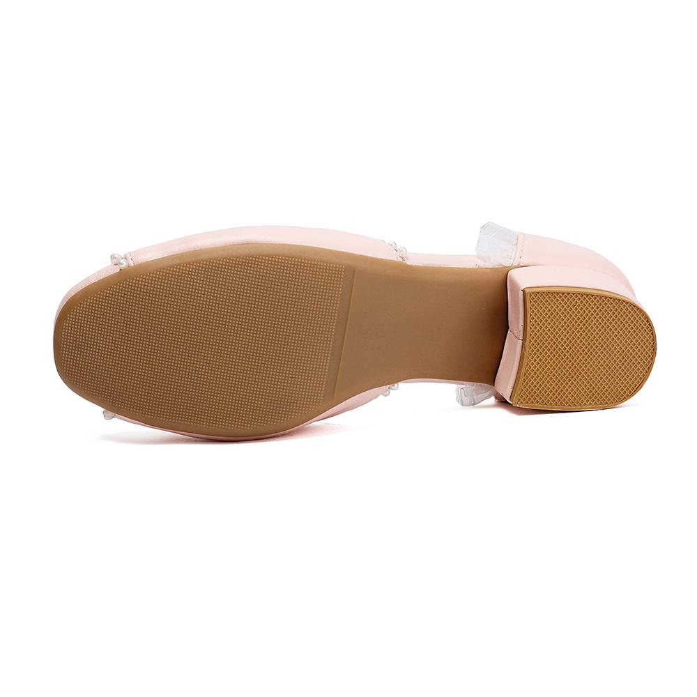 Weiß Blau Damen Sandalen Niedriger Absatz Kleine Große Größe 31 48