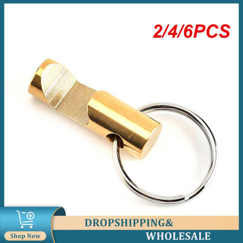 

2/4/6PCS Pure Brass Bottle Opener Easy To Carry - Easy To Use Gift For Husband- Pendant Decoration Can Be Used As A Keychain