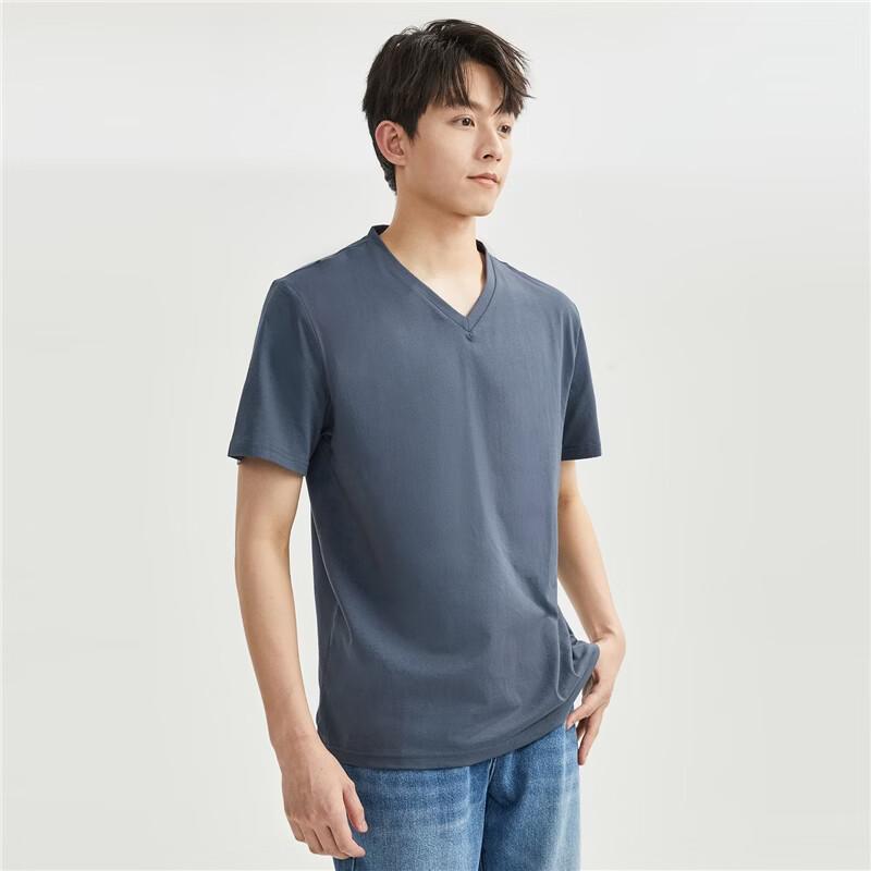 Giordano Men's Pure Cotton V-Neck T-Shirt