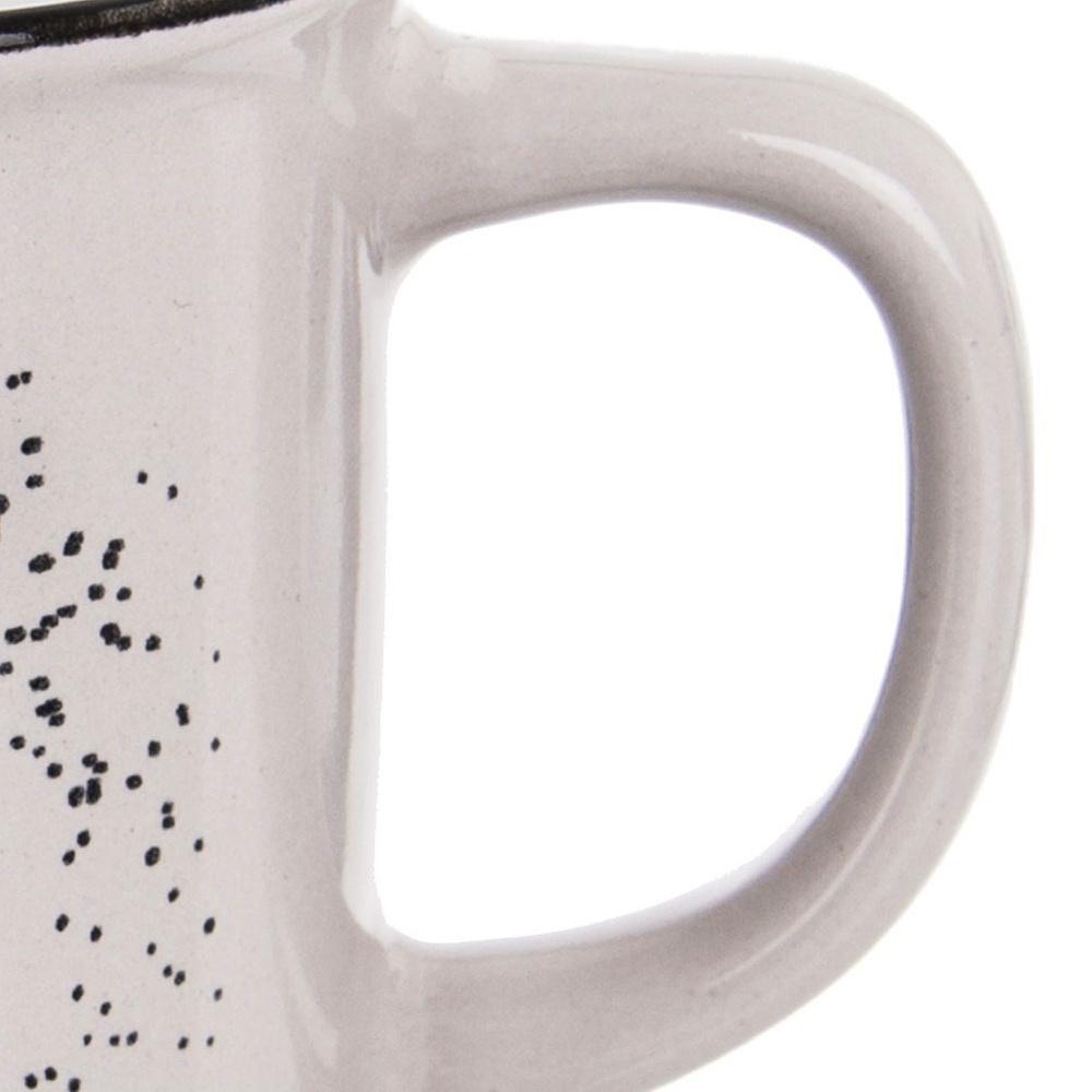 Ceramic Mug for Drinking Coffee Tea Herbs Drinks White 370 Ml