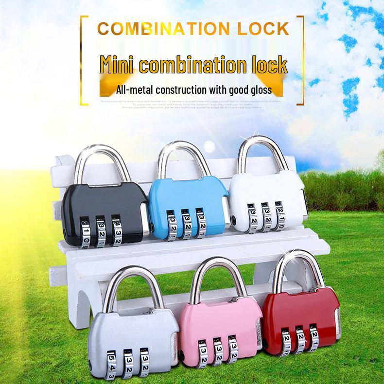 Waterproof and Rust-Proof Mini Padlock for Luggage, Gym, Locker, Schoolbag, and Household Use
