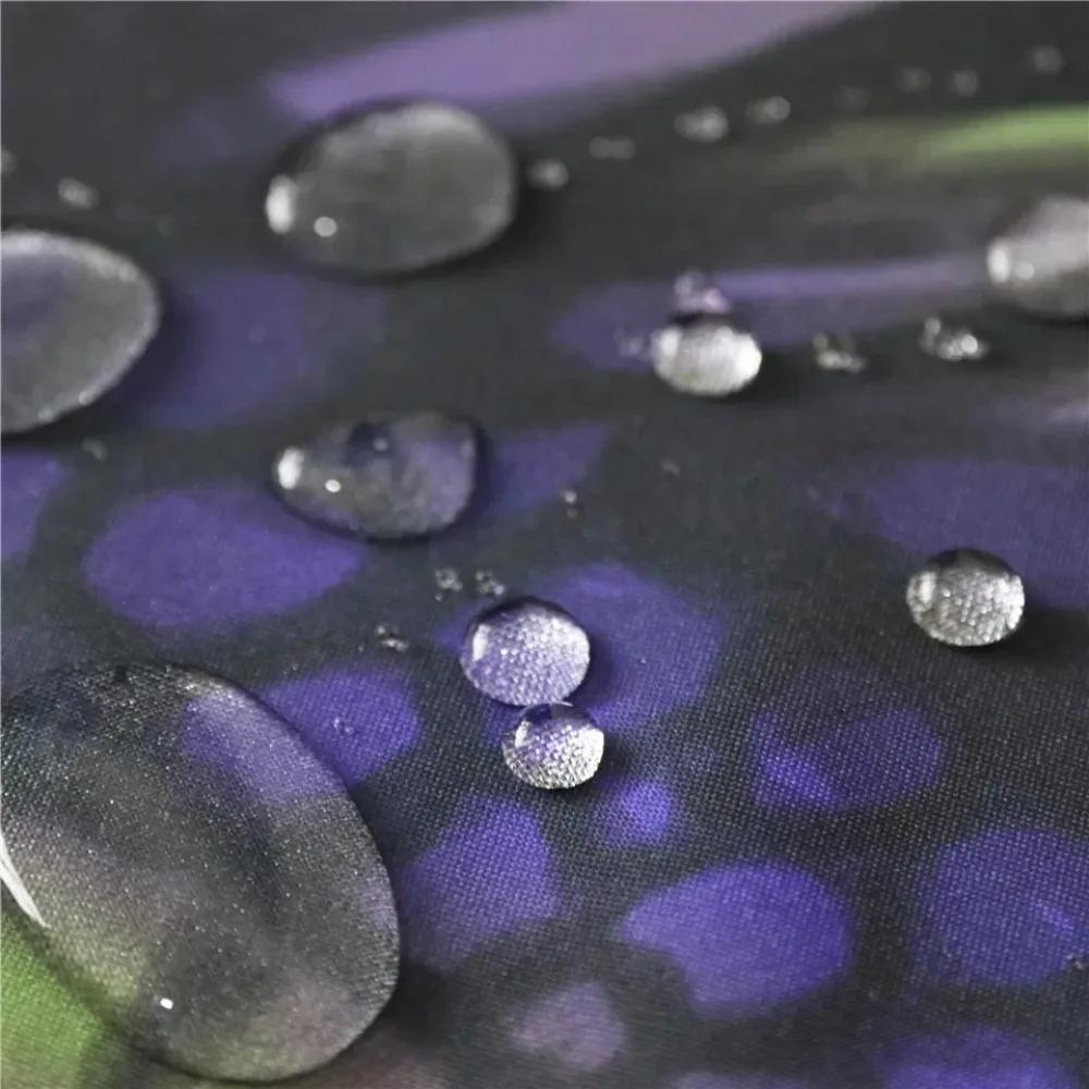 Stones And White Lotus In Water Shower Curtain Zen SPA White Bathroom Waterproof Extra Long Polyester Fabric for Bathtub Decor