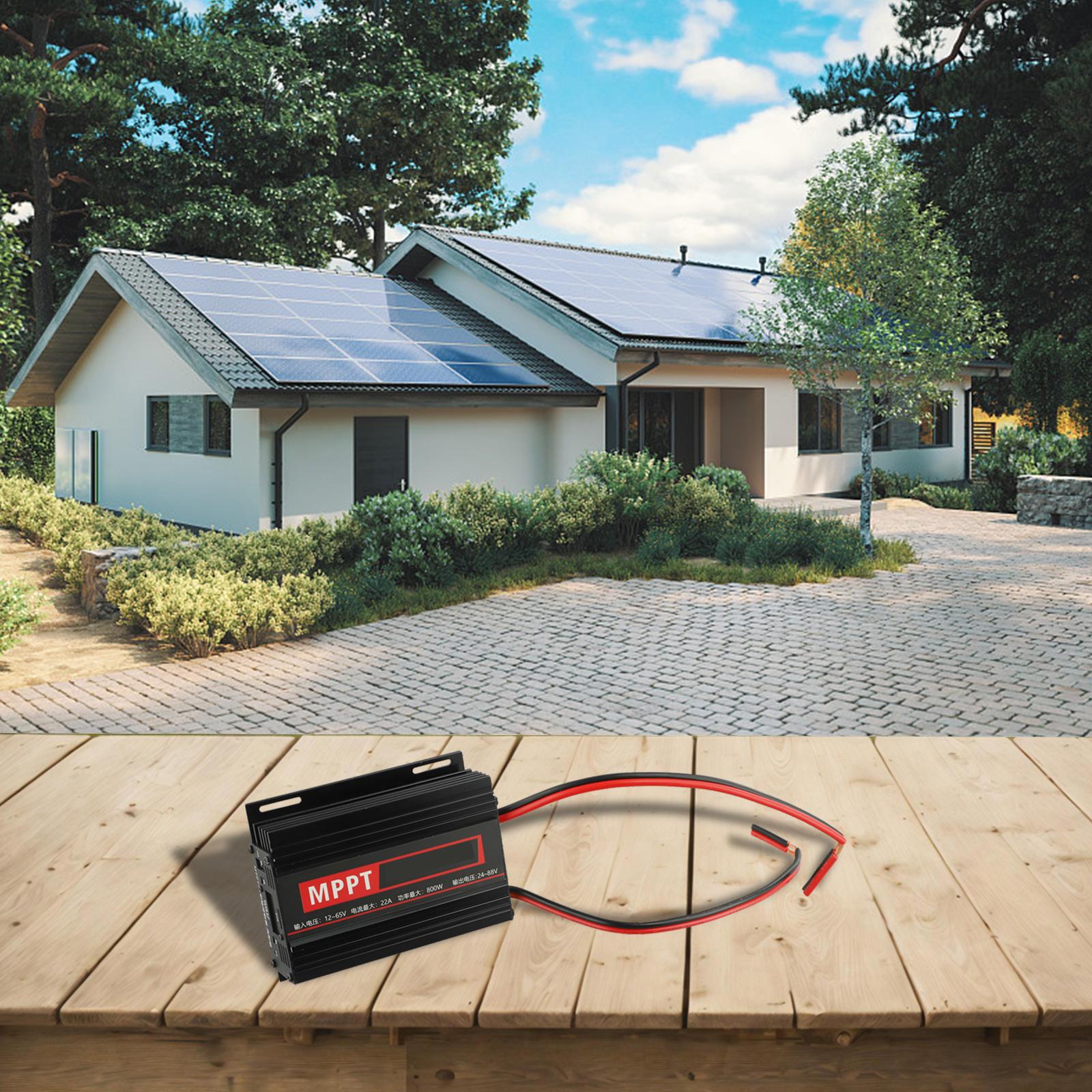 Charging Efficiency Temperature Control 123*86*39mm Solar Boost Controller Rated Voltage 12 65V Child Lock Function 1PCS