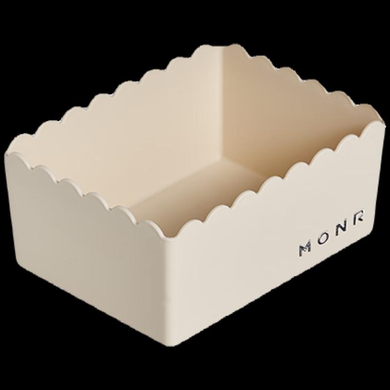 licheers Petal Dustproof Desktop Skincare Storage Basket