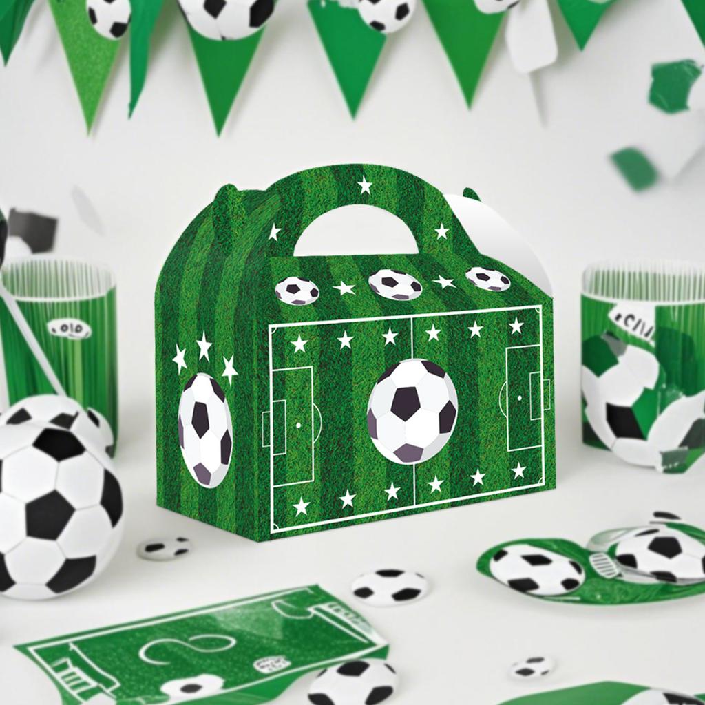 6-Piece Football-Themed Decorative Gift Box World Cup Boys' Sports Birthday Portable Box Custom Gift Box