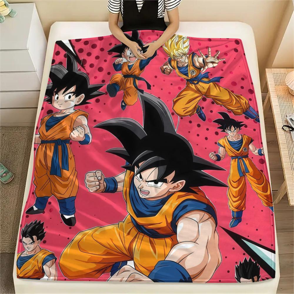 Dragon Ball Flannel Blanket, High quality Comfortable for All Seasons, Home Decor, Warmth and Comfort