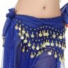 Three Layers Bellydance Waist Chain Gold Color Coins Hip Scarf Wrap  Female Accessories