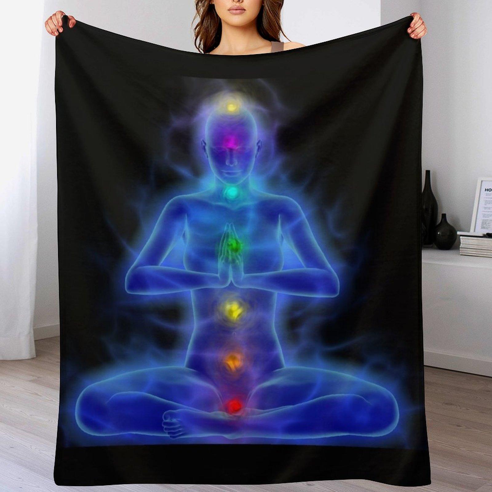 Relaxing Reiki Throw Blanket Mens Soft Warm Throw Blanket for Couch 102x76cm(40x30in)