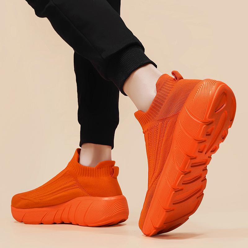 Original Men's Sneakers Breathable Socks Shoes Trainers for Men Women Slip-on Platform Casual Sneakers Men Blue