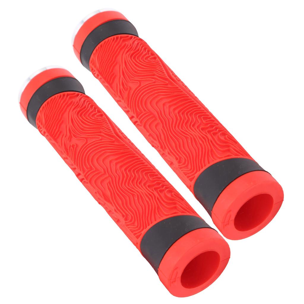 GUB Anti Skid Bicycle Handlebar Cover Silicone Handlebar End Caps Cycling Accessory(Red )