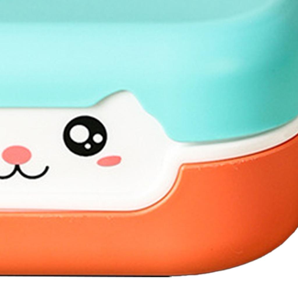 Children"s Cartoon Container 700ml Double Insulation Microwaveable Toddler Lunch Box for Picnic