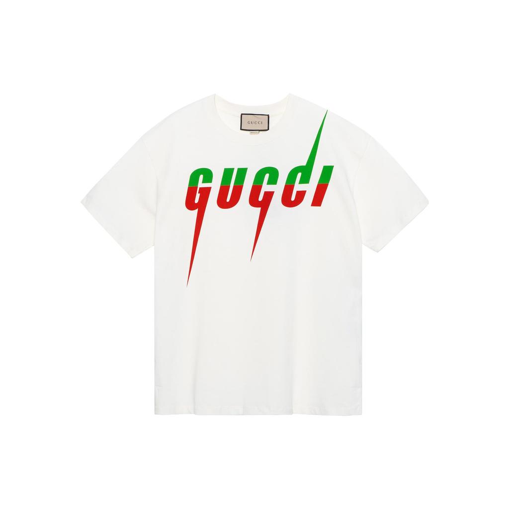 Gucci Pánské bavlněné tričko Blade Bílé 565806-XJAZY-9037