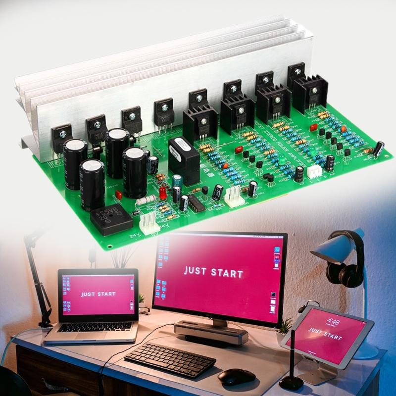 Stereo Audio Power Amplifier Board Module for w/ 3300UF 50V Filter Capacitors Stereo Audio Power Amplifier Relay for Pro