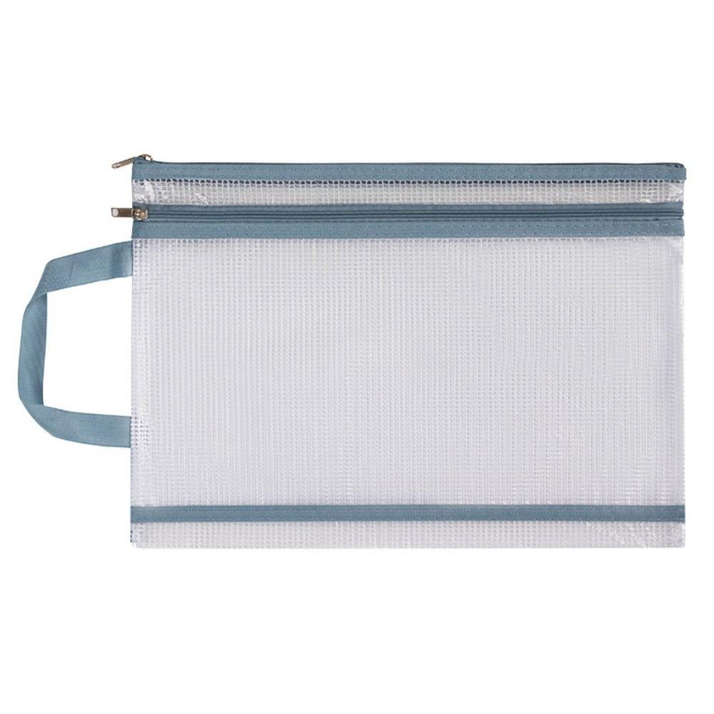 Zipper A4 Storage Bag Mesh Stationery New File Folders Office