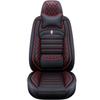 All-Season Universal Nappa Leather Car Seat Cover - Breathable Perforated Full Surround Design
