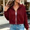 Cardigan à capuche décontracté pour femme - Sweat à capuche - Veste pour le printemps et l'automne - Idéal pour superposer