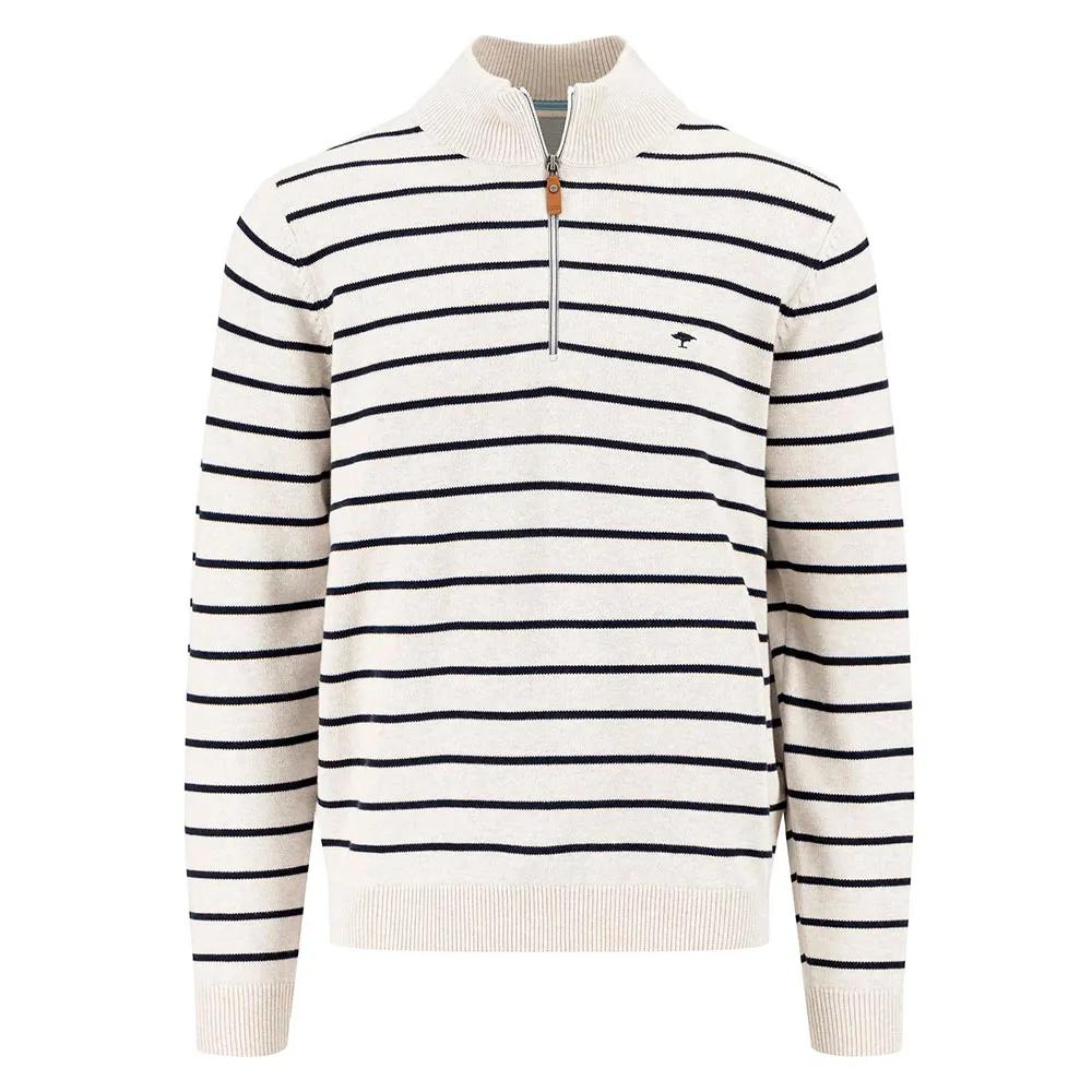 Fynch Hatton Свитер с полумолнией Striped EU L
