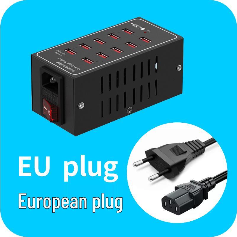 

Premium Aluminum Alloy Multi-Port Charger, 30-Port, 300W Power Supply; Available in 10, 20, 30, 40, 50, and 60-Port Versions