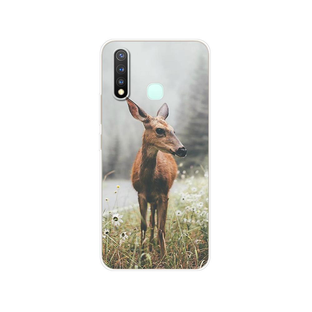 Dla Vivo Y19 Case 6.53 ''miękki TPU silikonowy pokrowiec dla Vivo Y19 Y 19 VivoY19 Case tylna obudowa telefonu zderzak ochronny Shell Bag Coque