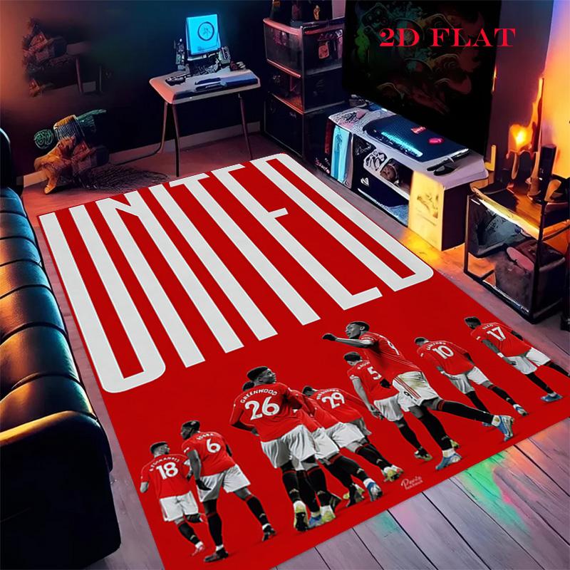 

Man Utd Carpet Rug for Living Room Bedroom Home Sofa Decoration,Kids play Nonslip Floor Mat 40x60cm( 15x23in )
