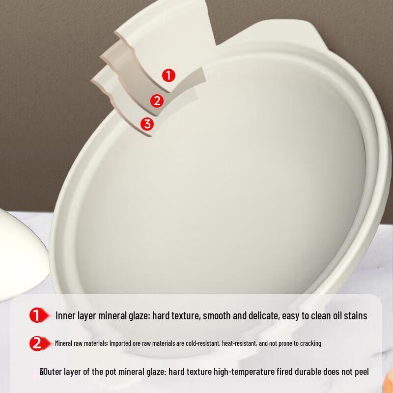 JingJingRS Żaroodporny ceramiczny garnek do zapiekanek