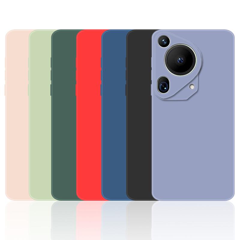 For Huawei Pura 70 Ultra Case Huawei Pura 70 Ultra Cover Soft Liquid Silicone Bumper Protective Phone Cases On Pura 70 Pro Plus
