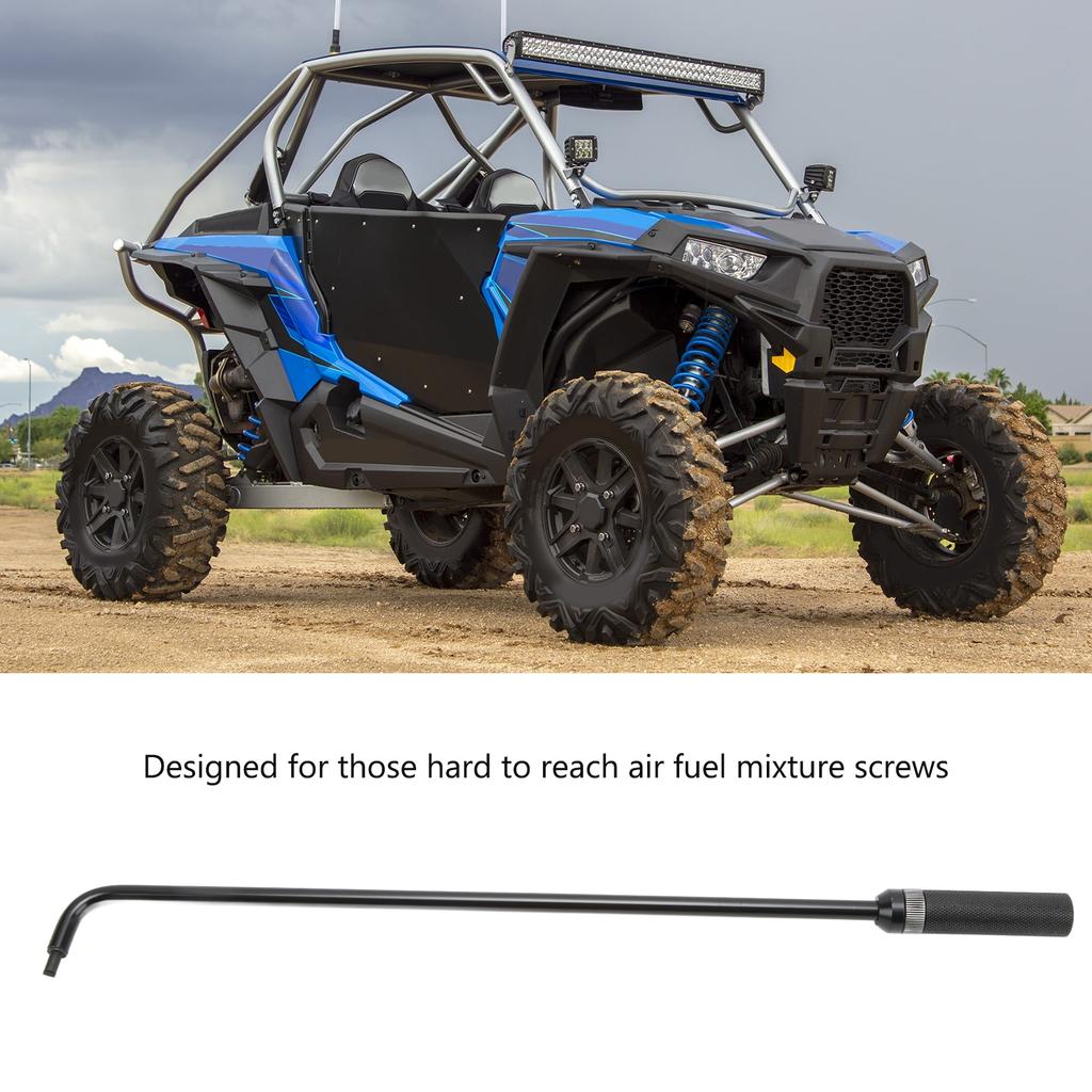 16.34in Carburetor Pilot Screw Adjusting Tool 110° Angled Head Metal Universal for ATV UTV Snowmobile