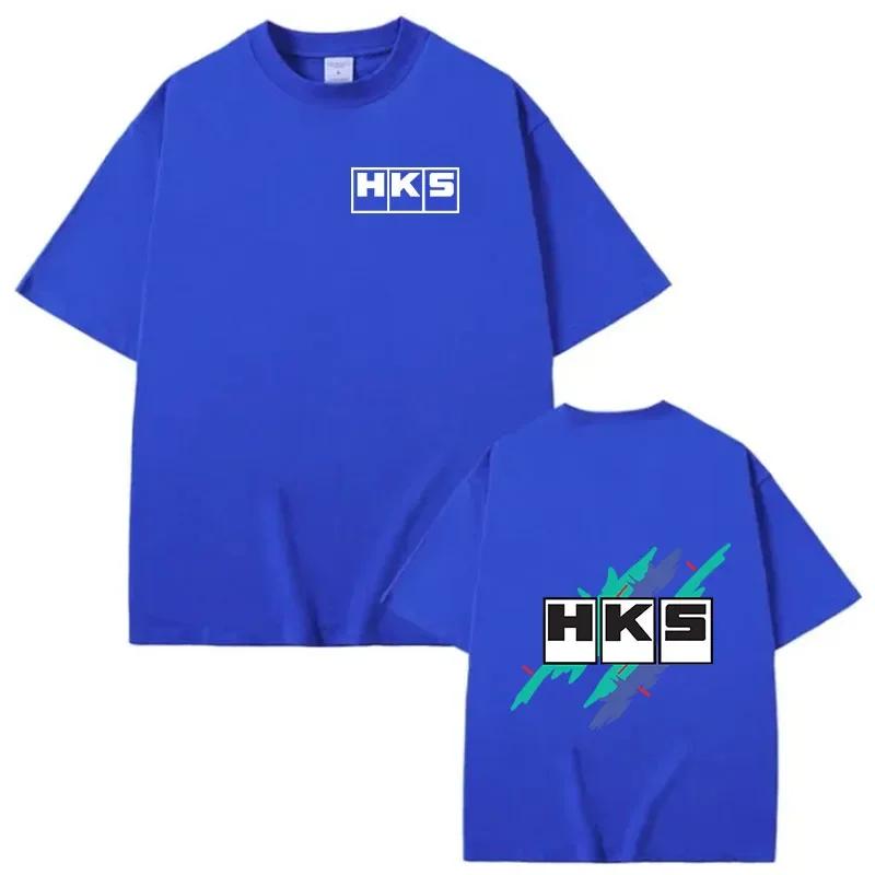 Summer Japanese JDM modified HKS Endless Men's T-shirt Fashion print short-sleeved casual soft loose T-shirt for men