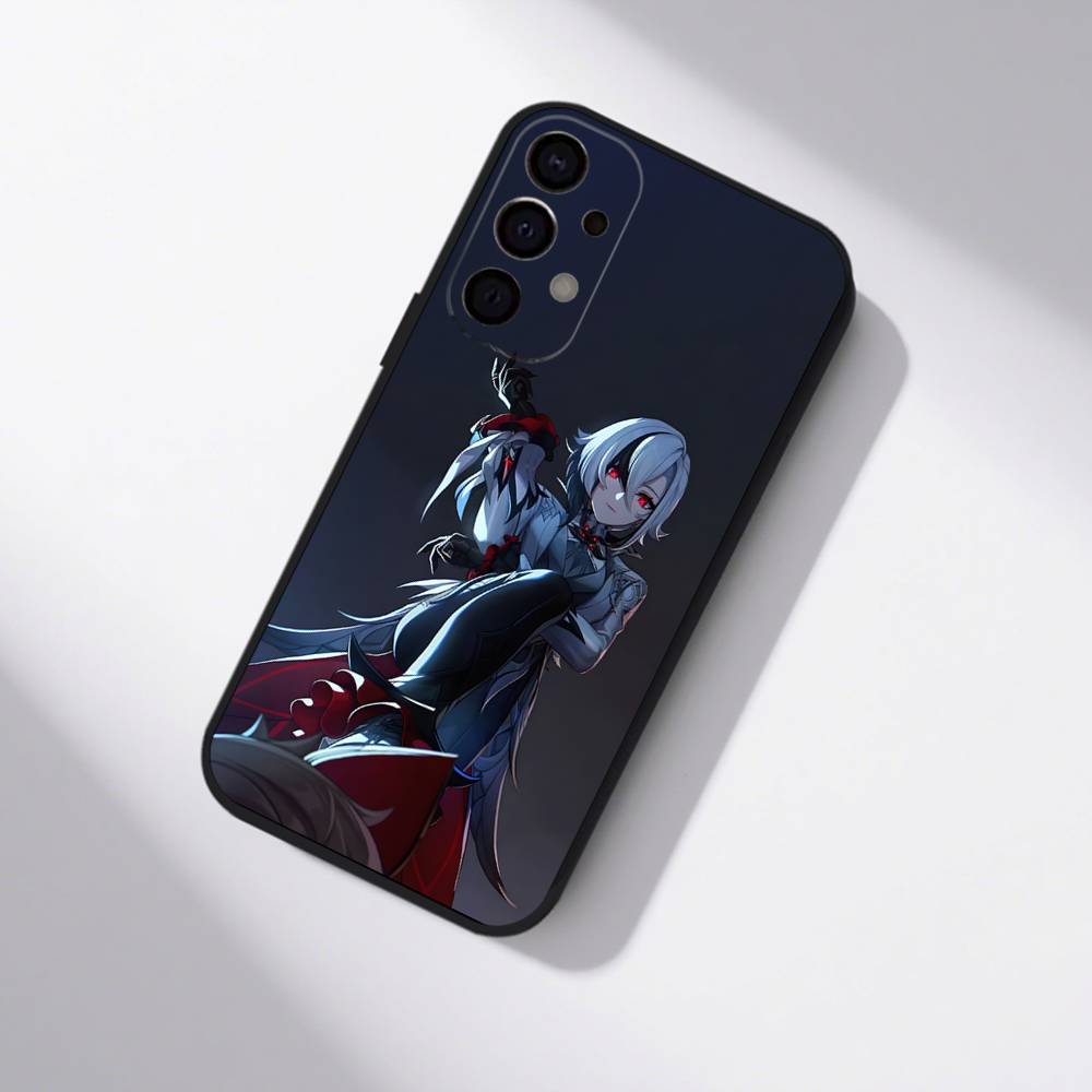 

G-Genshin Impact Арлекино Ударопрочный Чехол для Телефона Для Samsung S25,S24,S21,S22,S23,S30,Ultra,S20,Plus,Fe,Lite,5G Черный Чехол Samsung S105G