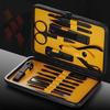 15 Pcs Stainless Steel Manicure Set Household Stainless Steel Manicure Kit Nail Clippers Cuticle Cleaning Pedicure Care Tools