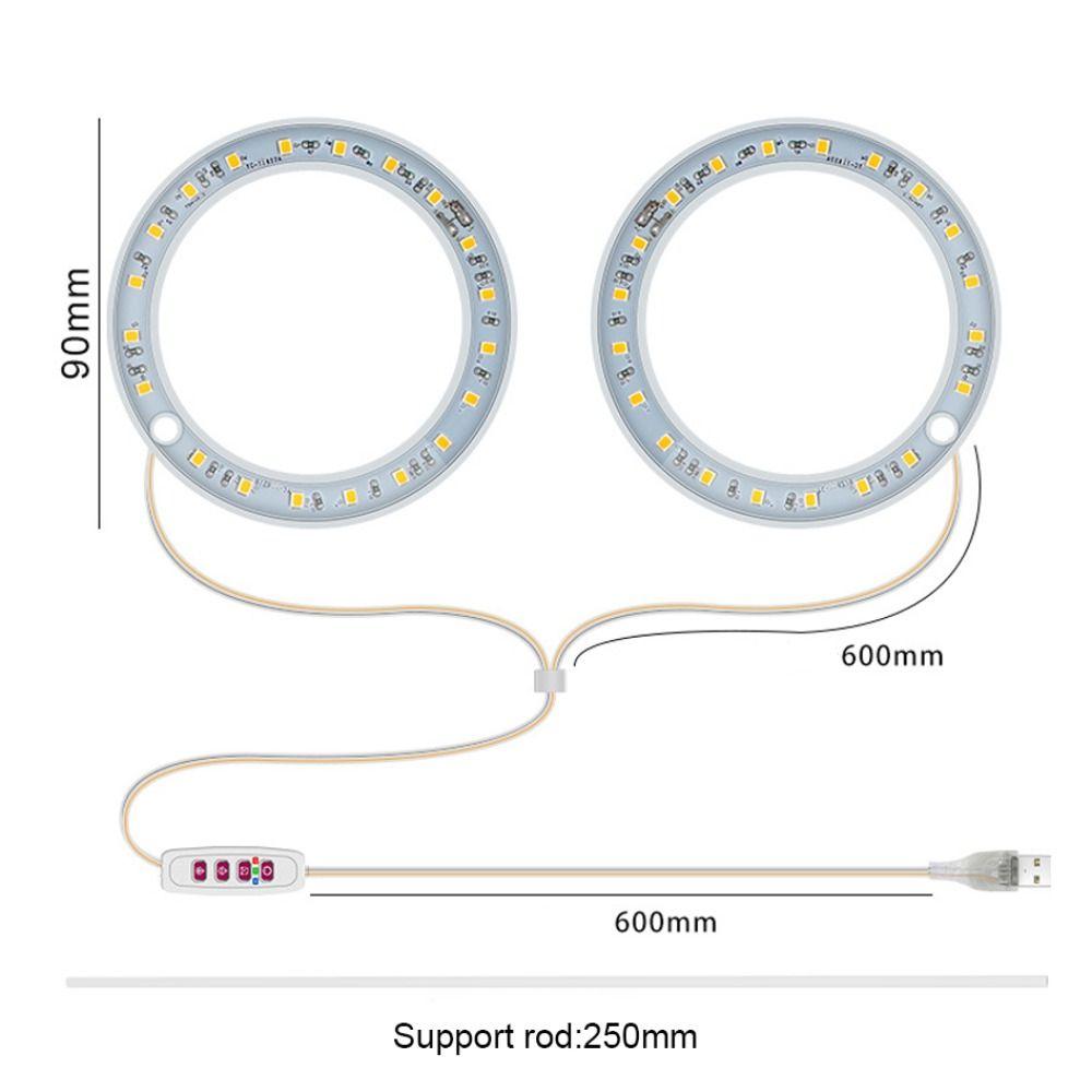 5V Full Spectrum Flower For Indoor Plants Herb Potted Ring Light Growing Lamp LED Light Plant Light