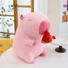 Pink Capybara Plush Toy - Watermelon Strawberry Design Pillow Doll Gift