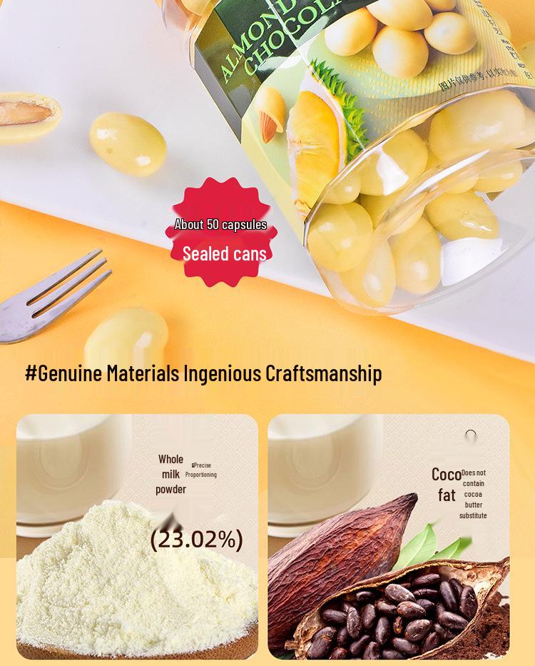 Malaysian Durian & Grape Almond-Filled Chocolate Jar