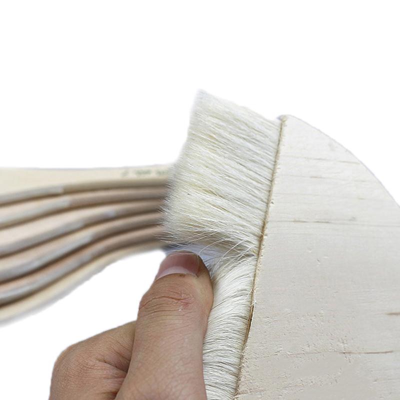 Goat Hair Paint Brushes Smooth Sanding For Wall Watercolor Acrylic Oil Painting