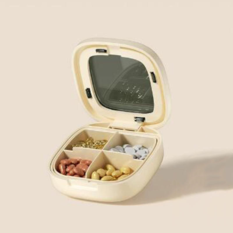 1PC Mini Portable Travel Medicine Box Tablet Partition Box Carry-On Daily Three Meals Weekly Seven Days Small Medicine Box S/L