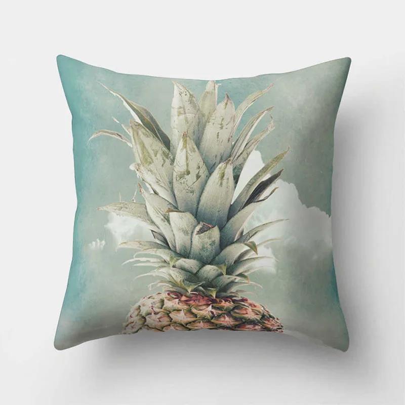 Cover Cushions 45*45cm Polyester Throw Pillow Case Yellow Pineapple Decorative Pillowcase Pillow Cover Kussensloop